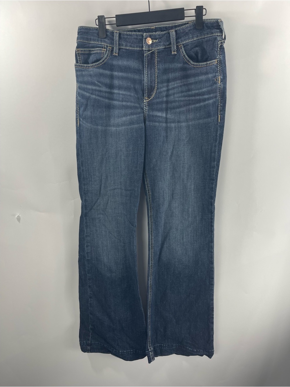 Ariat Women’s Blue Denim High Rise Bootcut 31 Regular Slim Trouser Jeans